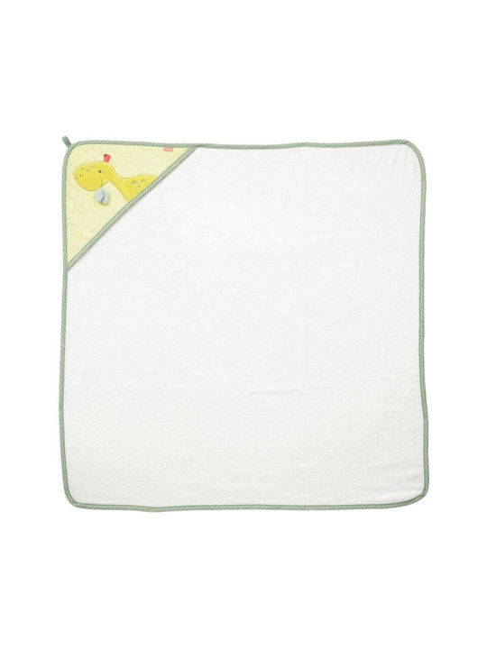 Fehn Hooded Baby Bath Towel Dinosaur Multicolour