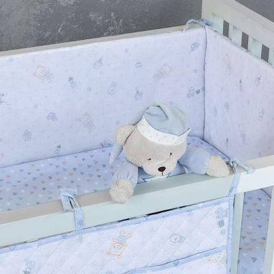 Nima Crib Bumpers Classic Inside Light Blue 40x200cm 31025