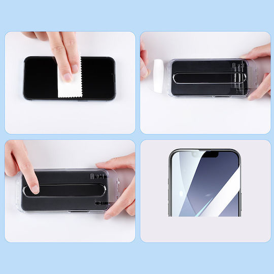 Joyroom Easy Fit Закалено стъкло за цялото лице (iPhone 14 Pro)