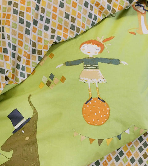 Nima Kids Duvet Cover Single Green Set