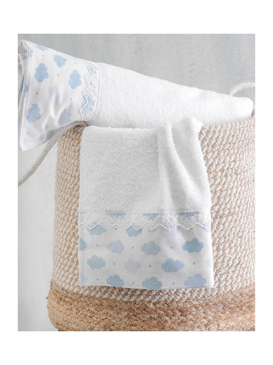 Rythmos Set of baby towels 2pcs Cloudy Blue