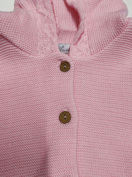 Baby Strickjacke rosa für Mädchen (6-12 Monate)