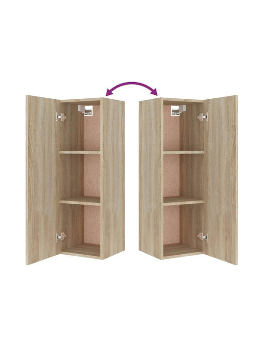 Living Room TV Unit Sonoma Oak 4pcs L80xW30xH30cm