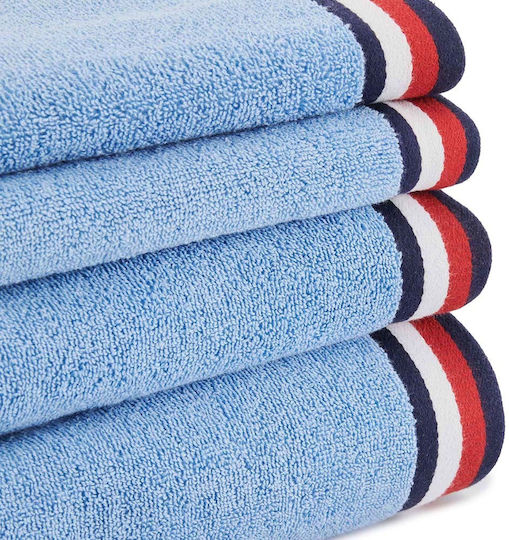 Tommy Hilfiger Gesichtstuch Teddy 50x100cm Wave Gewicht 500gr/m²
