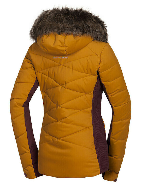 Northfinder BU-4921SNW-517 Feminin Jachetă pentru Schi & Snowboard Maro