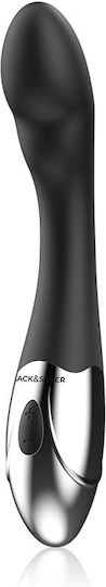 Dream Love Black & Silver Kilian Vibrator G-Spot Stimulating Vibe 20cm Black