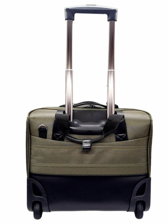 Mcan Underseat-Business 40/20 Cabin Hard Khaki Suitcase With 2 Wheels Height 34cm