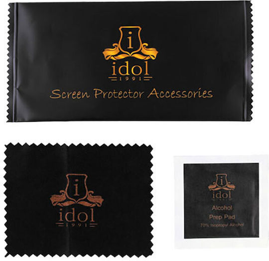Idol 1991 9H Titanium Semi Curved 0.25mm Full Glue Full Face Tempered Glass Μαύρο (Xiaomi 12T/12T Pro)