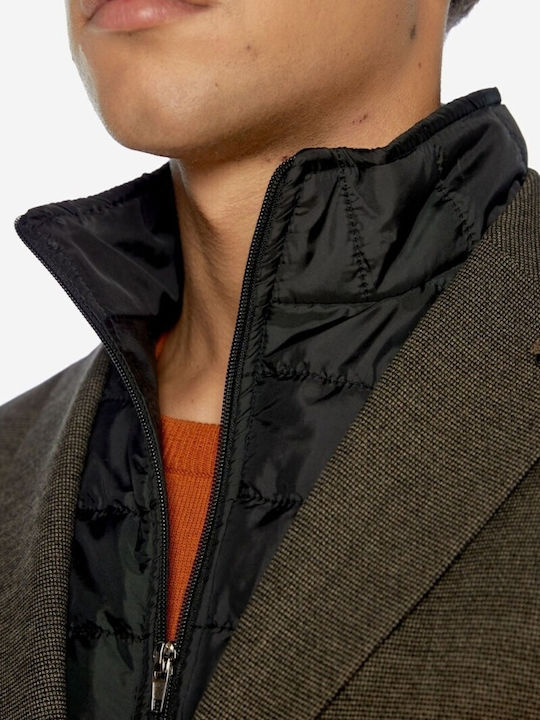 Men's Winter Suit Jacket Regular Fit Brown