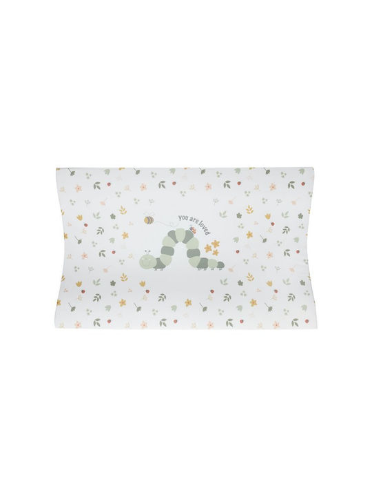 Bebejou Soft Changing Pad Bohemian Garden din Plastic Alb 44x72cm