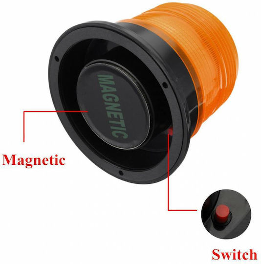 Car Beacon LED 12V Waterproof with Orange Lighting