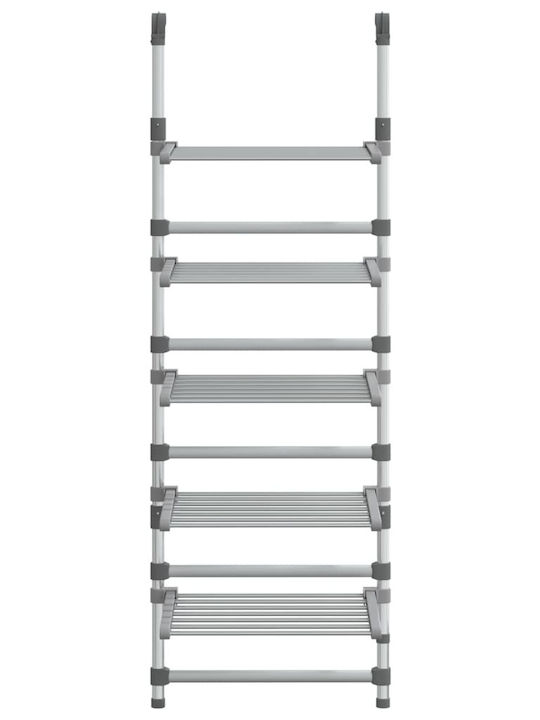 vidaXL Aluminum Folding Hanging Clothes Drying Rack 50x25cm