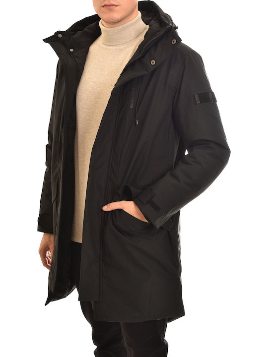 Winter Jacket Parka Waterproof Black