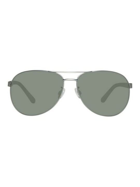 Timberland Men's Sunglasses with Silver Metal Frame and Gray Lens TB9086 09D