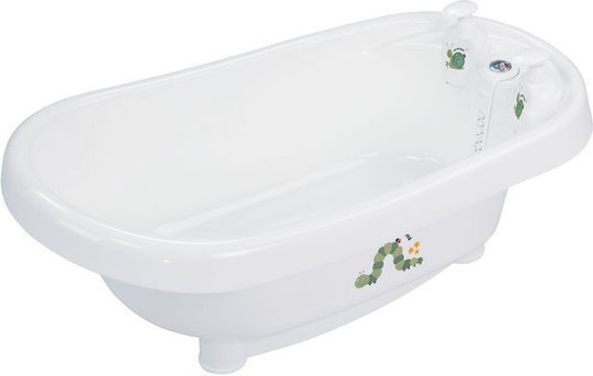 Bebejou Baby Bath Bohemian Garden with Thermometer White