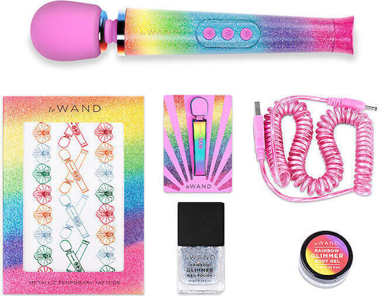 Le Wand All That Glimmers Set Mini Δονητής Μασάζ 25.4cm Rainbow Ombre
