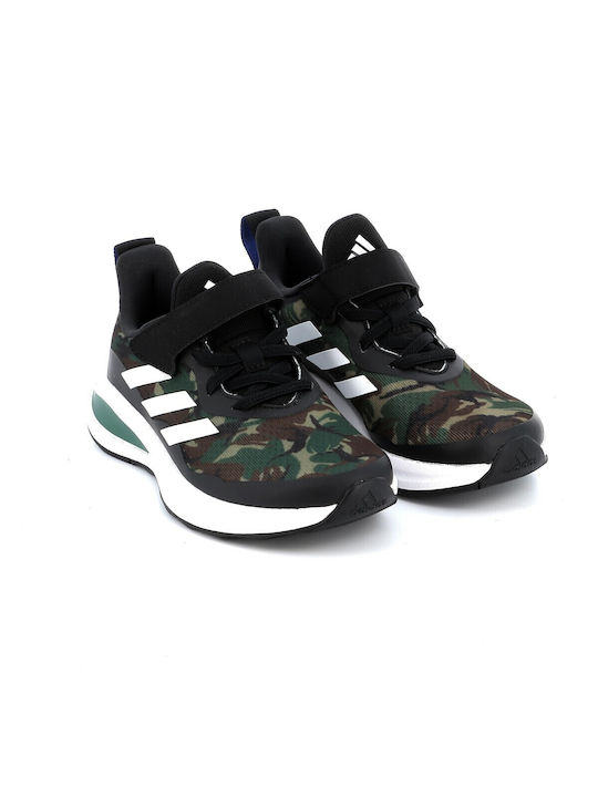 Adidas Αθλητικά Παιδικά Παπούτσια Running FortaRun EL K Core Black / Cloud White / Green Oxide