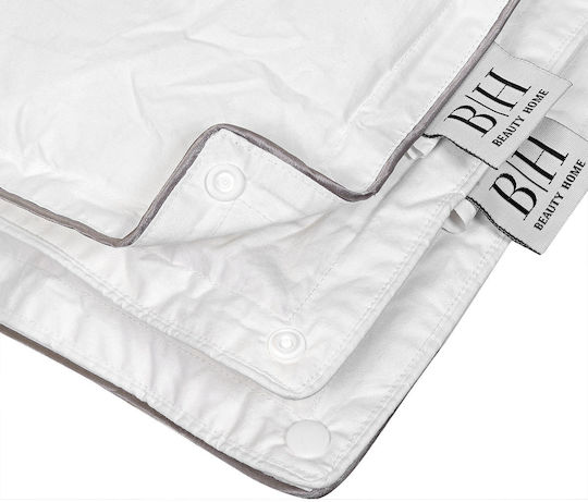 Beauty Home Hotel Quilt Weiß Einzeln 160x240cm 100% Baumwolle 2Stück