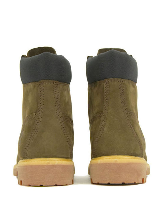 Premium 6 Zoll Leder Herrenstiefel Wasserdicht Braune