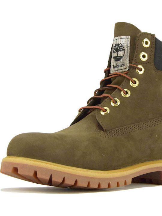 Premium 6 Zoll Leder Herrenstiefel Wasserdicht Braune