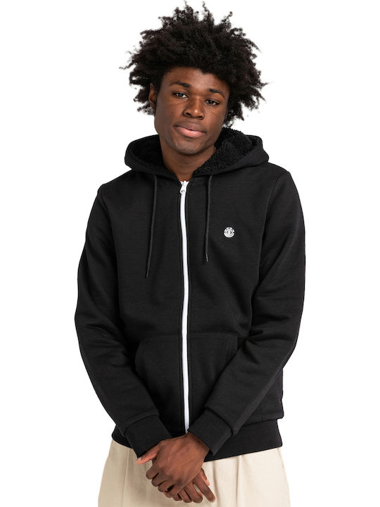 Bolton Cardigan With Hood Flint Black
