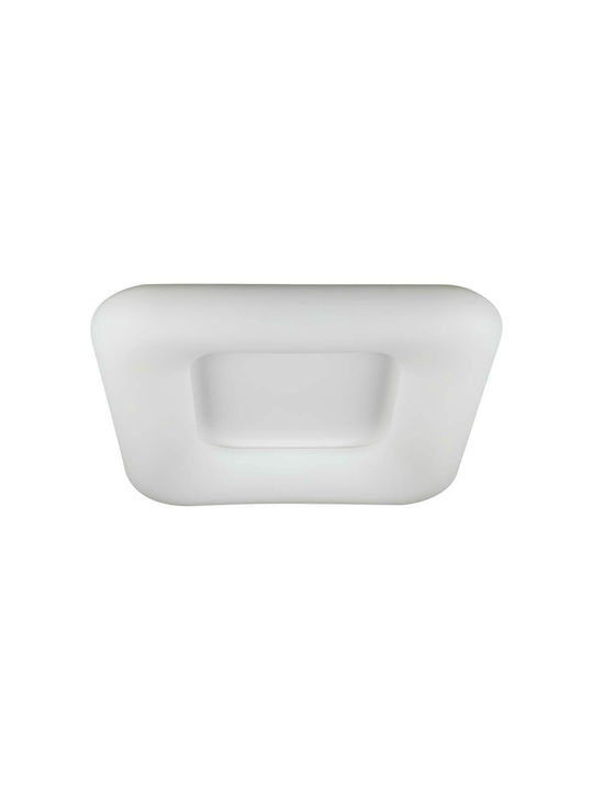 V-TAC Κλασική Μεταλλική Πλαφονιέρα Οροφής με Ενσωματωμένο LED σε Λευκό χρώμα 30cm