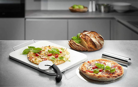 Gefu Darioso Pizza-Servierplatte mit Griff Stein 1Stück