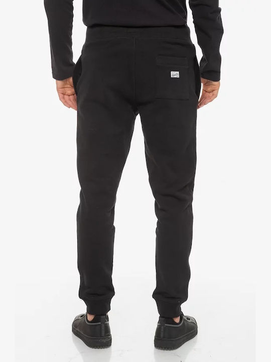 Superdry Vintage Vl Interest Men's Sweatpants with Rubber Black