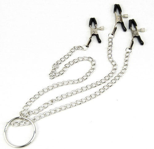 Bound to Please Nipple & Clit Clamp Σφιγκτήρες Θηλών σε Ασημί Χρώμα
