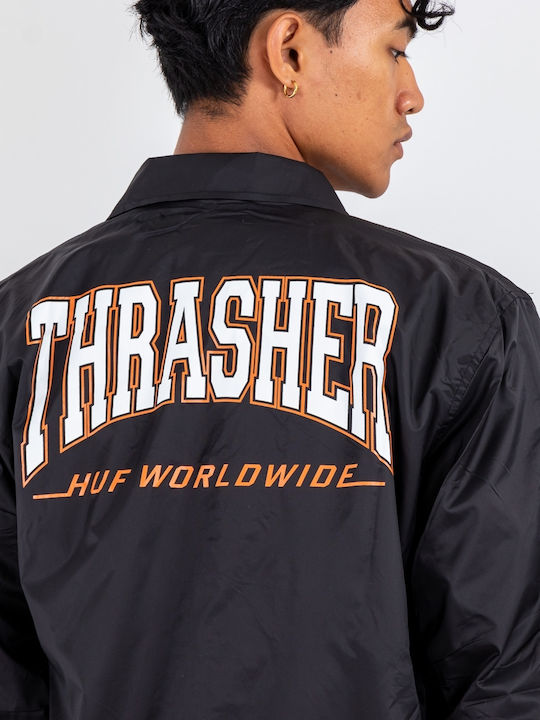 HUF Thrasher Split Coaches Men's Jacket Black