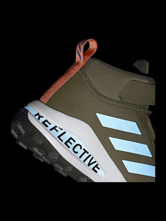 FortaRun All-Terrain Αδιάβροχα Αθλητικά Παιδικά Παπούτσια Running με Σκρατς Focus Olive / Pulse Blue / Shadow Olive