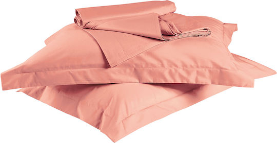 Kentia True Colours Σετ Μαξιλαροθήκες Oxford Peach 50x70εκ.