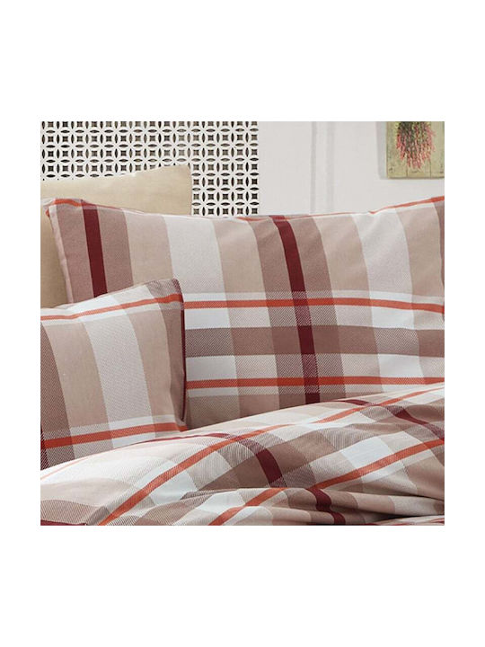 Dimcol Εκάβη Pillowcase with Envelope Cover 423 Beige 50x70cm.