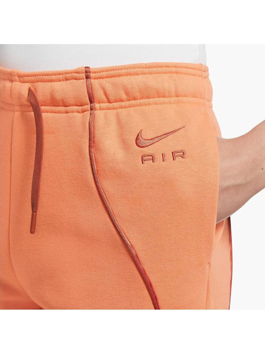 Sportswear Παντελόνι Φόρμας με Λάστιχο Fleece Πορτοκαλί