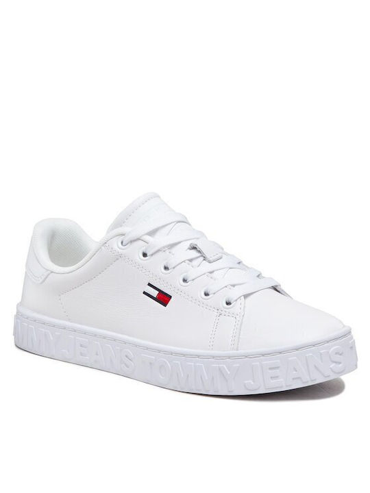 Tommy Hilfiger Cool Ess Γυναικεία Sneakers Λευκά