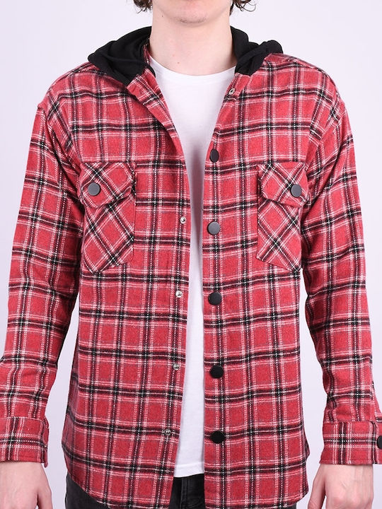 Shirt overshirt with pockets red Red Red