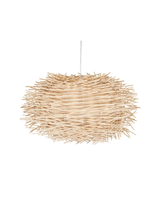 GloboStar Minorca Pendant Light Beige Bell with Socket E27 60x60x35cm