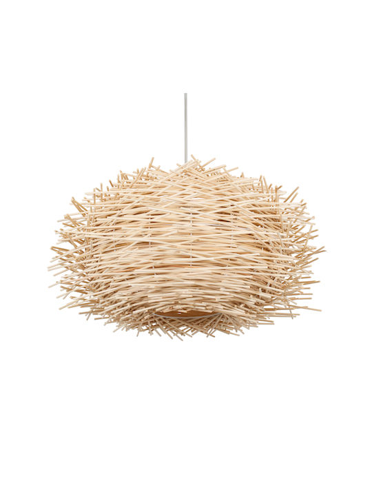 GloboStar Minorca Pendant Light Beige Bell with Socket E27 60x60x35cm