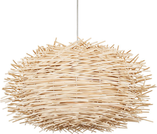 GloboStar Minorca Hängelampe Beige Glocke mit Fassung E27 60x60x35cm.