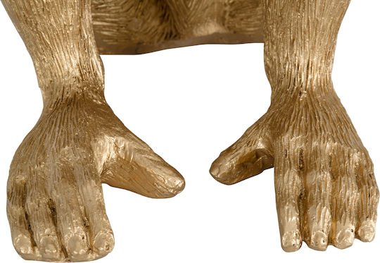 GloboStar Apes Decorative Lamp Figure with Socket for Bulb E27 Gold