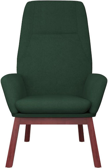 Sessel mit Fußhocker Dark Green 70x77x94cm