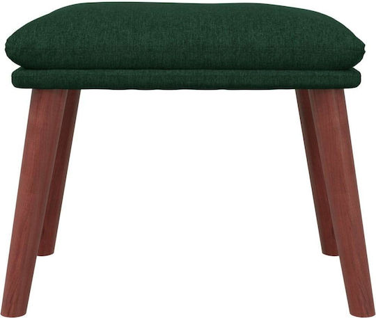 Sessel mit Fußhocker Dark Green 70x77x94cm
