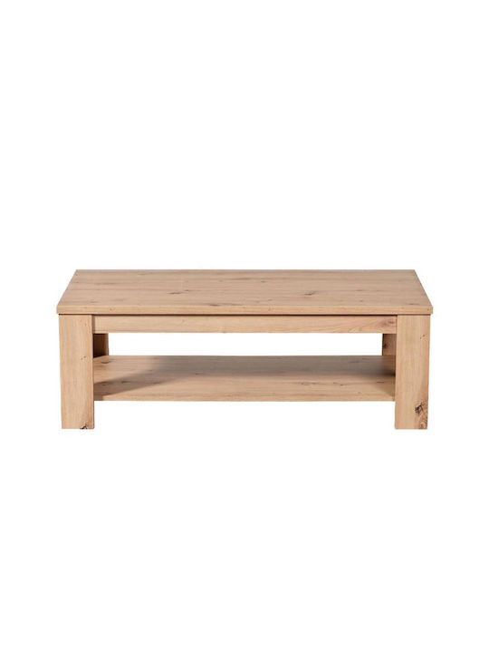 Rectangular Central Coffee Table Oscar Wooden Ks Artisan Oak M120xW60xH41.5cm