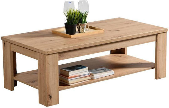 Rectangular Central Coffee Table Oscar Wooden Ks Artisan Oak M120xW60xH41.5cm