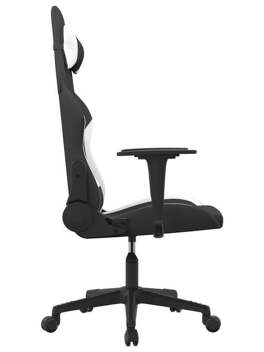 vidaXL 345498 Scaun Gaming Negru/alb