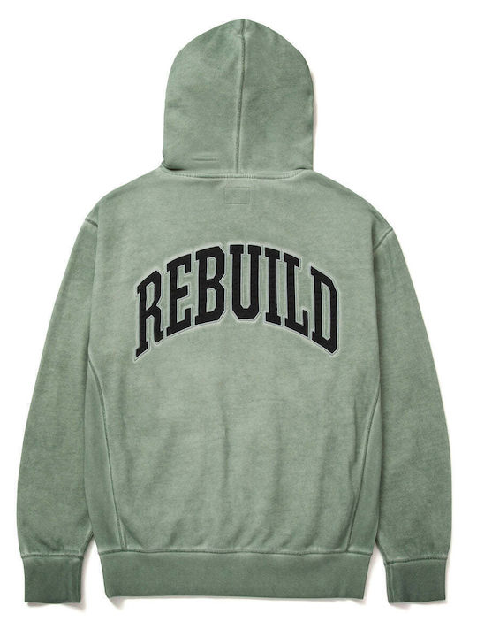 Destroy Rebuild Faded Sweatshirt mit Kapuze Mint