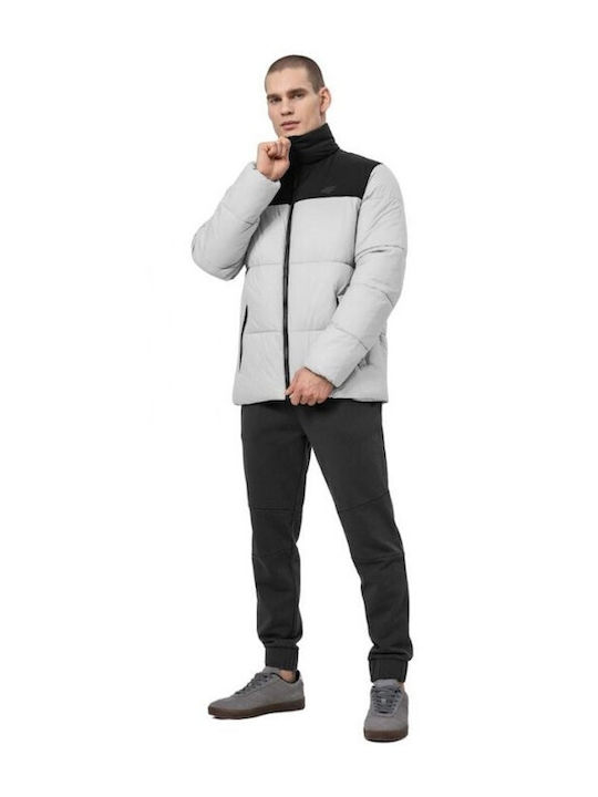 4F Herren Winter Jacke Bomber Weiß