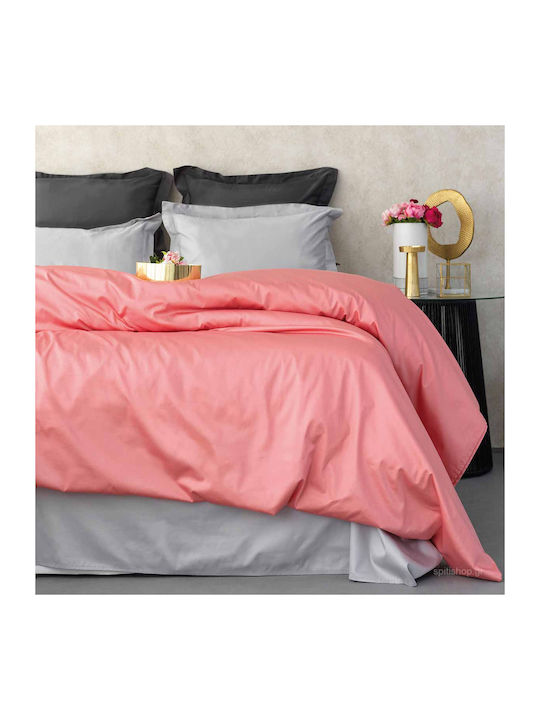Palamaiki Luxe Sateen Σετ Σεντόνια Υπέρδιπλα 245x270εκ. Pink (4τμχ)