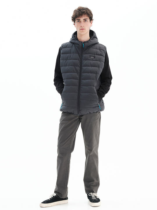 Sleeveless Winter Jacket Puffer Ebony