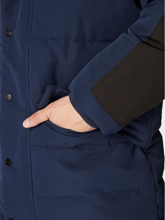 Bodyguard Winter Jacke Puffer Marineblau